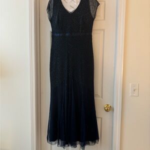 Adrianna Papell Navy evening dress